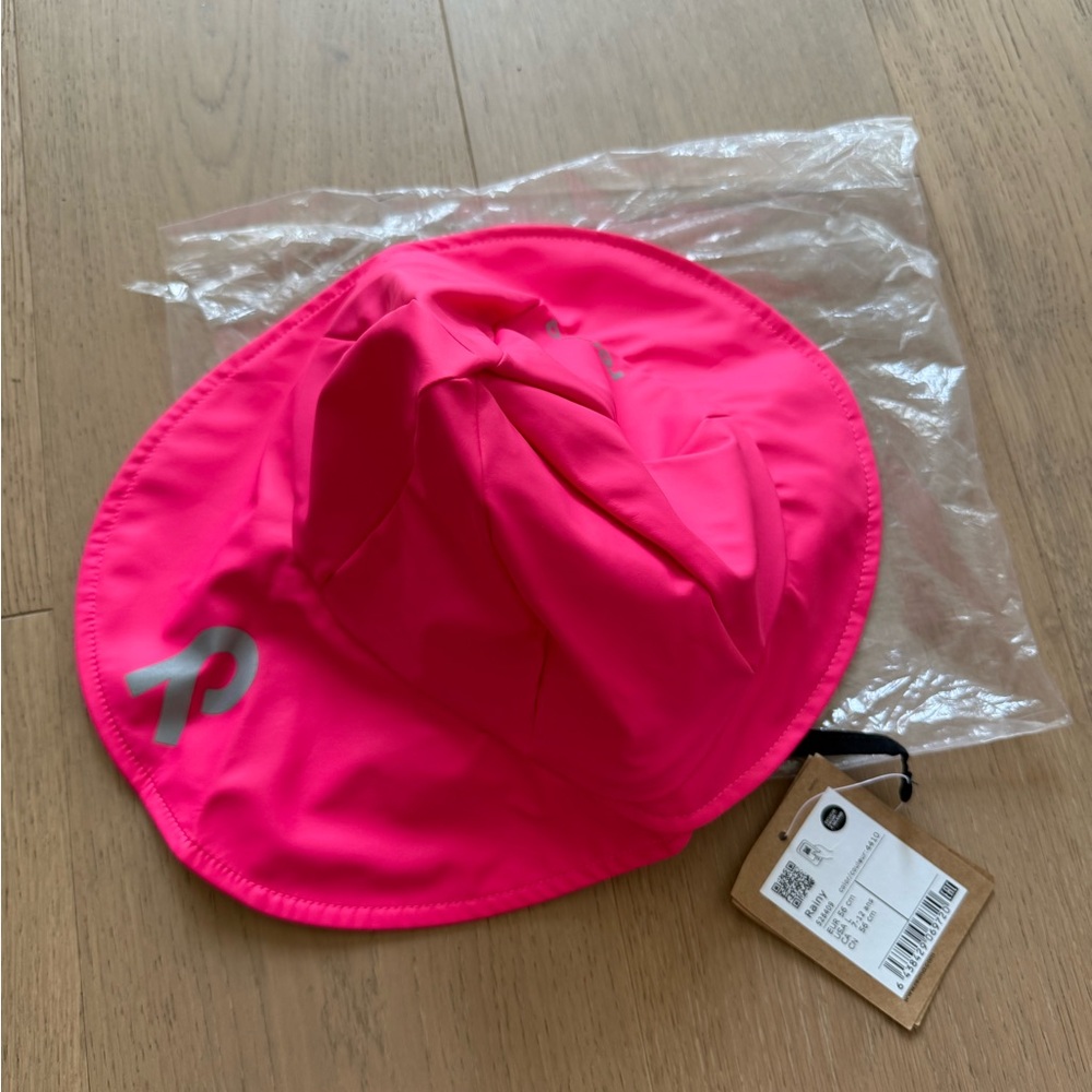 Reina Rainy Rain Hat Bright Pink Fushia with Flaps- Large- NWT